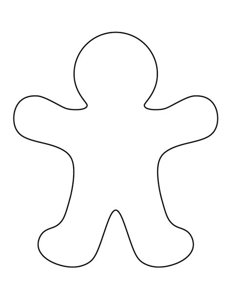 Gingerbread Man Cutout Printable